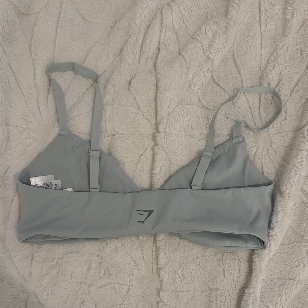 Gymshark Elevate Ruched Sport bra color morning blue - Light Support